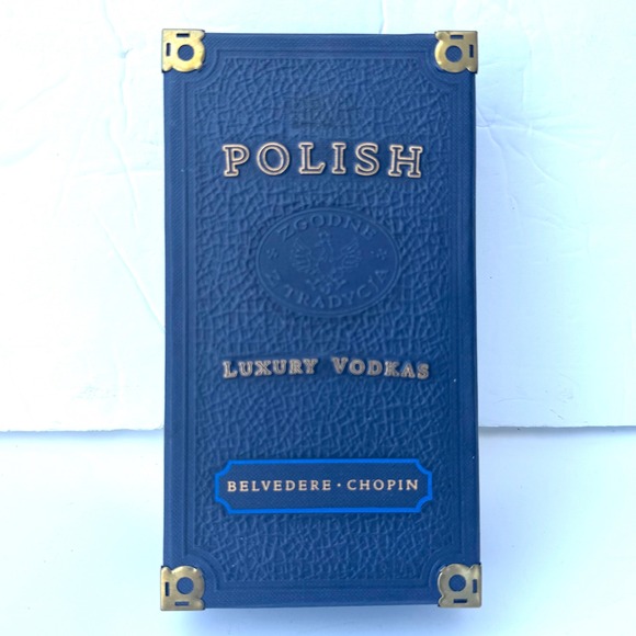 Polish Luxury Vodkas Belvedere Chopin Book Box 50 ml Bottles (Empty Bottles) - Picture 1 of 6